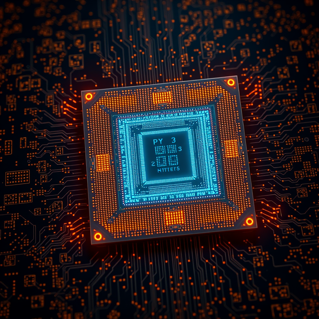 CPU die shot close-up